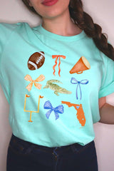 US3001-E3078 Florida Football Graphic Tee $12.5