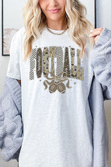 5000-E3132 Camo Football Graphic Heavy Cotton Tee $9