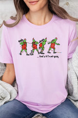 US3001-E3203 Grinch Dance Funny Christmas Graphic Tee $12.5