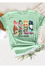 US3001P-E3061NV Nevada State Brushstroke Graphic Plus Tee $16
