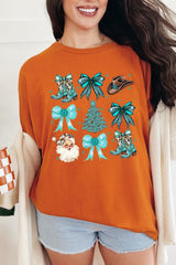 5000-E3180 Western Christmas Graphic Heavy Cotton Tee $9