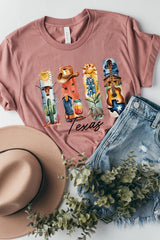 US3001P-E3061TX Texas State Brushstroke Graphic Plus Tee $16