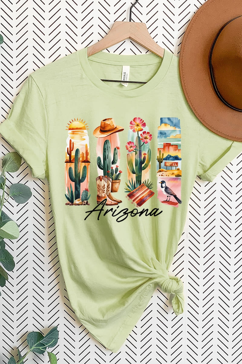 US3001-E3061AZ Arizona State Brushstroke Graphic Tee $12.5