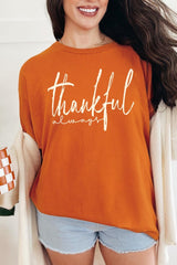 5000P-E3170 Thankful Graphic Plus Heavy Cotton Tee $12.75