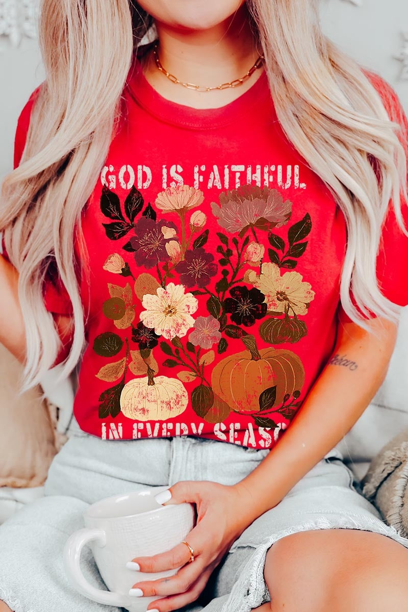 US3001P-E3171 Faithful In Every Season Graphic Plus Tee $16