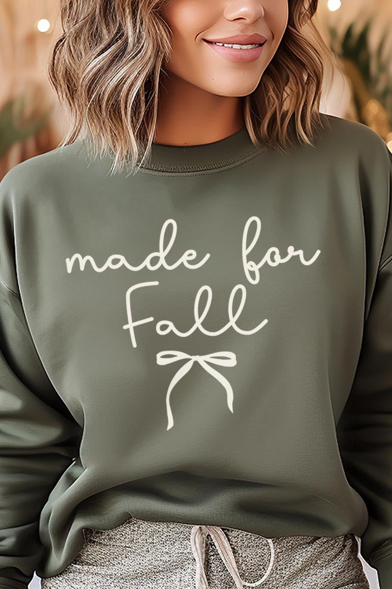 UL180-E3151 Made For Fall Graphic Sweatshirt $20