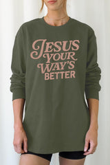 UL240P-E3114 Christian Graphic Plus Long Sleeve Tee $17