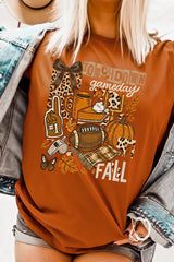 US3001-E3134 Fall Football Collage Graphic Tee $12.5