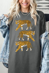 5000P-E3104 Retro Tigers Graphic Plus Heavy Cotton Tee $12.75