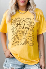 5000-E3081 Football Doodles Graphic Heavy Cotton Tee $9
