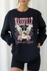 UL240P-E3157 Nashville Rose Graphic Plus Long Sleeve Tee $17
