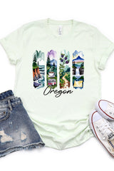 US3001-E3061OR Oregon State Brushstroke Graphic Tee $12.5