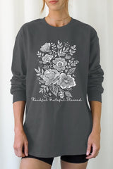 UL240-E3155 Neutral Thanksgiving Graphic Long Sleeve Tee $13.75