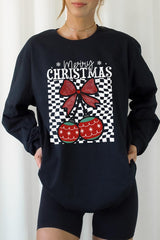 UL240P-E3196 Cherry Ornament Christmas Graphic Plus Long Sleeve Tee $17