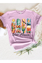 US3001P-E3061NM New Mexico State Brushstroke Graphic Plus Tee $16