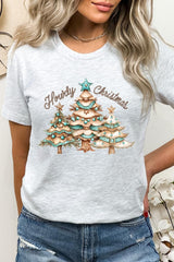 US3001P-E3185 Howdy Christmas Graphic Plus Tee $16