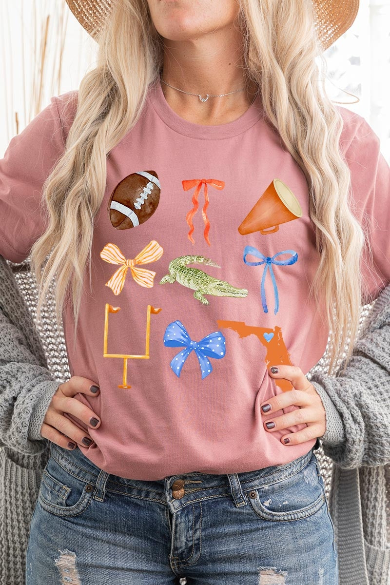 US3001P-E3078 Florida Football Graphic Plus Tee $16