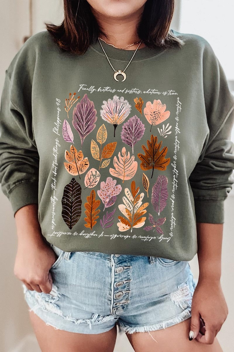 UL180-E3147 Christian Fall Graphic Sweatshirt $20