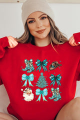 UL180-E3180 Western Christmas Graphic Sweatshirt $20