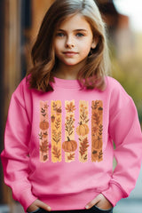 UL180B-E3110Z Brushstroke Boho Fall Kids Graphic Sweatshirt $20