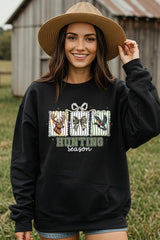 UL180P-E3192 Deer & Duck Hunting Season Graphic Plus Sweatshirt $25