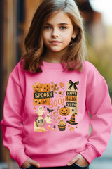 UL180B-E3084Z Halloween collage Kids Graphic Sweatshirt $20