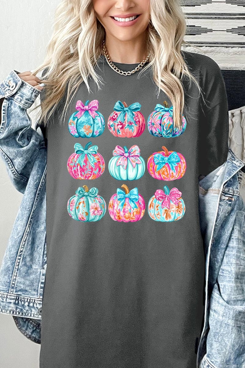 5000P-E3137 Coquette Pumpkin Graphic Plus Heavy Cotton Tee $12.75