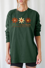 UL240-E3165 Boho Fall Christian Graphic Long Sleeve Tee $13.75