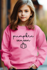 UL180B-E3152Z Pumpkin Season Kids Graphic Sweatshirt $20