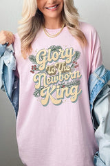 5000-E3220 Glory to the Newborn King Graphic Heavy Cotton Tee $9