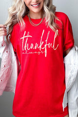 5000-E3170 Thankful Graphic Heavy Cotton Tee $9