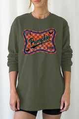 UL240P-E3144 Itu2019s pumpkin time Graphic Plus Long Sleeve Tee $17