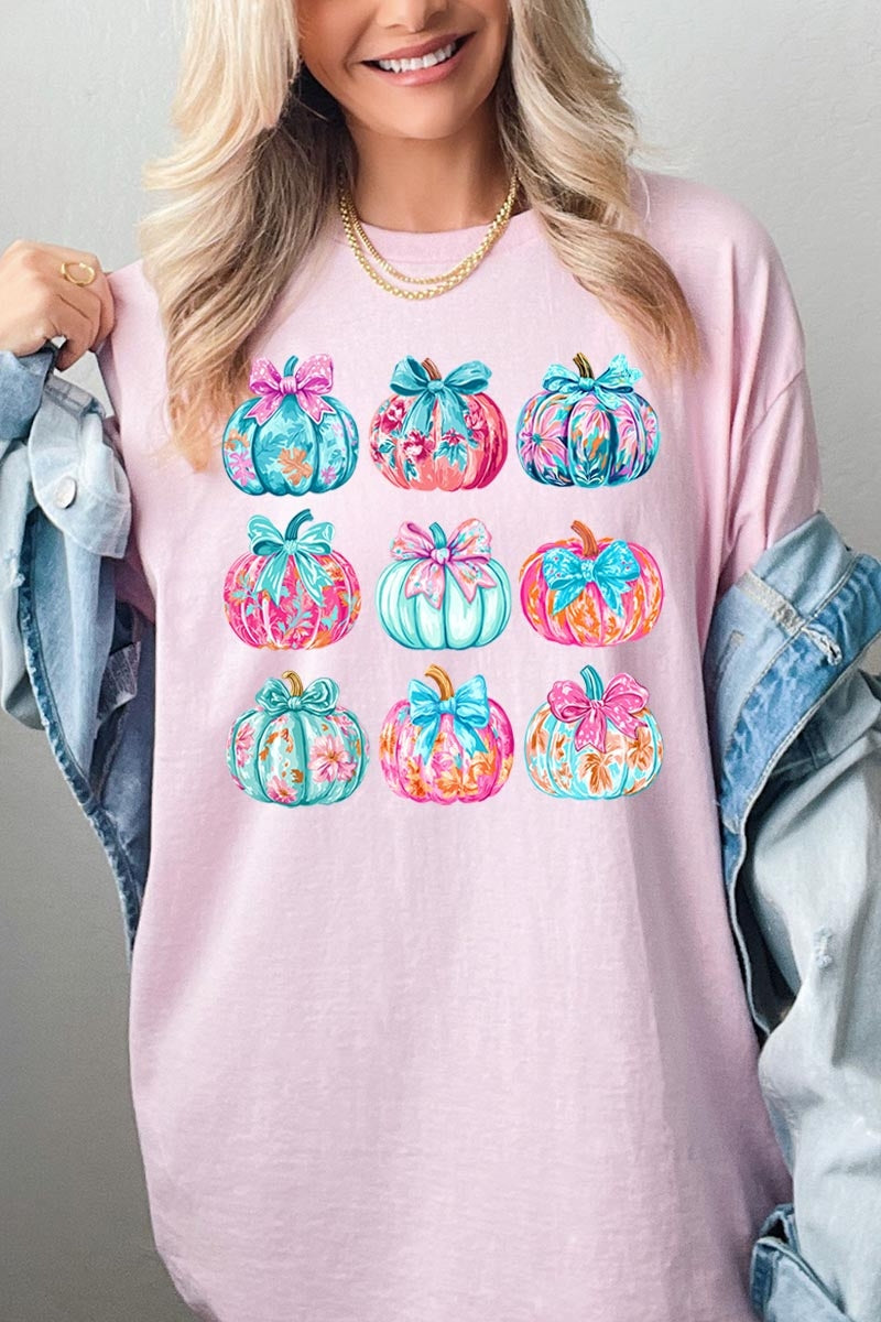 5000-E3137 Coquette Pumpkin Graphic Heavy Cotton Tee $9