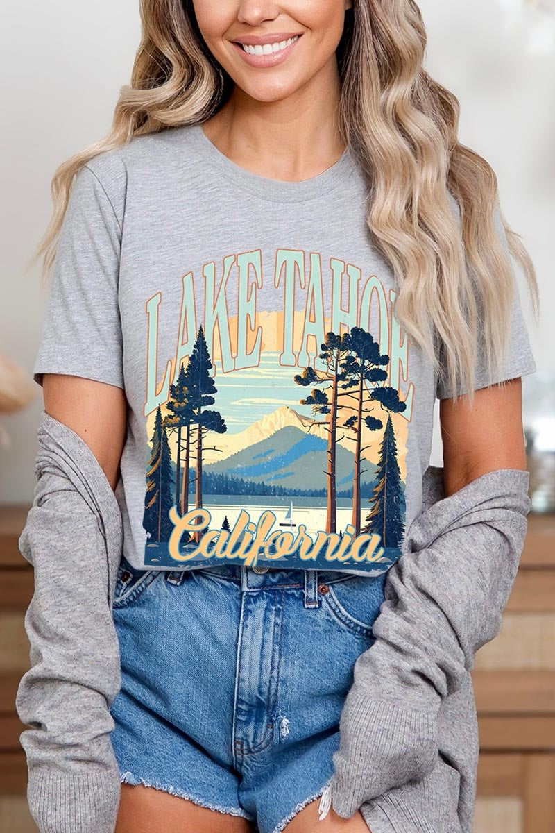 US3001P-E3059 Lake Tahoe Graphic Plus Tee $16