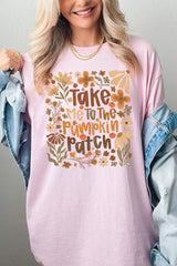 5000P-E3136 Take Me To The Pumpkin Patch Plus Heavy Cotton Tee $12.75