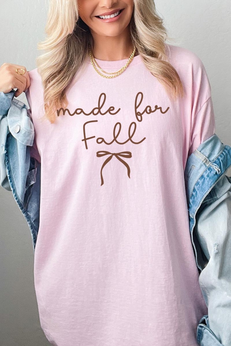 5000-E3151 Made For Fall Graphic Heavy Cotton Tee $9