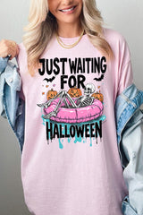 5000-E3138 Just Waiting For Halloween Heavy Cotton Tee $9