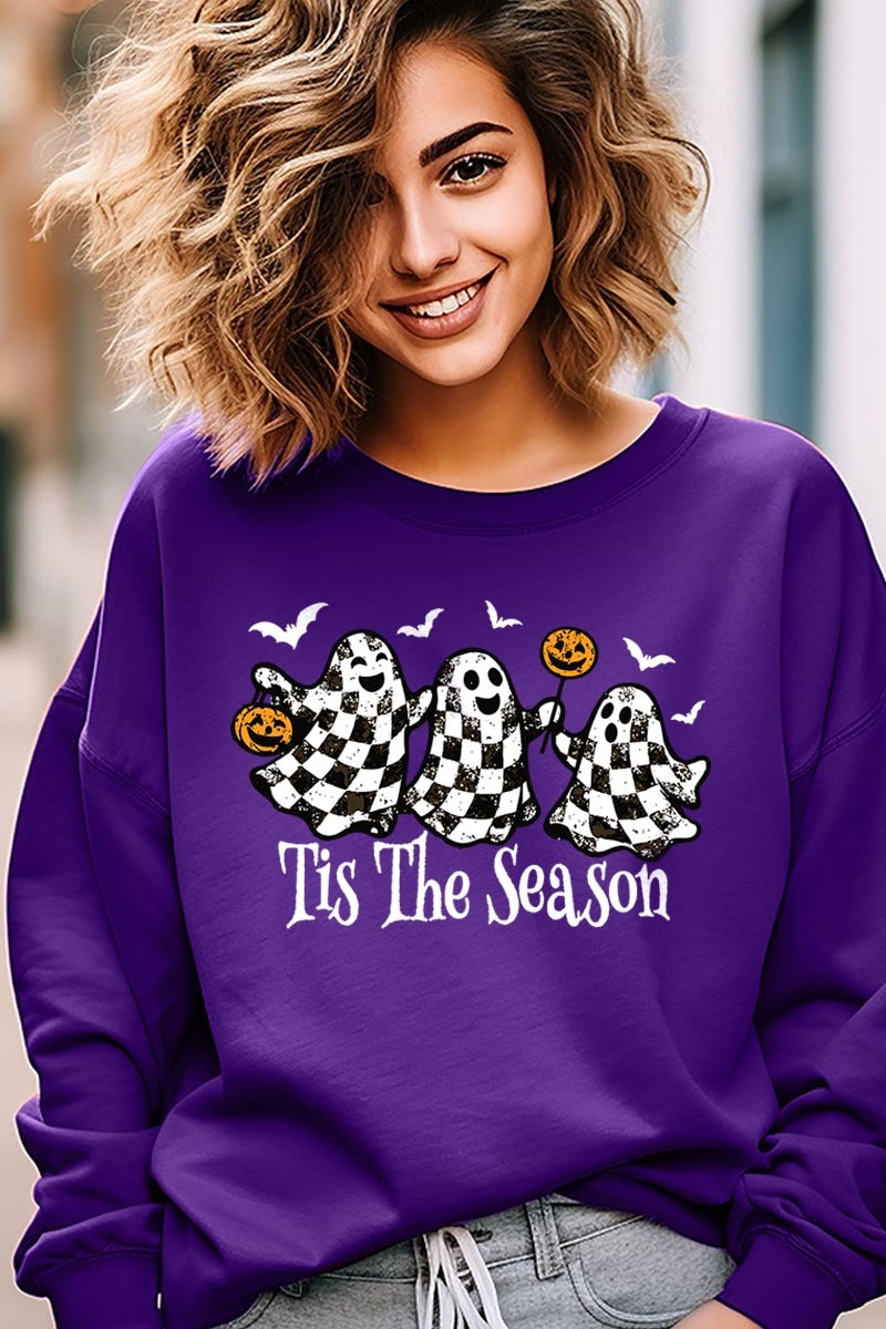 UL180P-E3124 Retro Ghosts Graphic Plus Sweatshirt $25