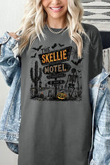 5000-E3108 Skellie Motel Halloween Graphic Heavy Cotton Tee $9