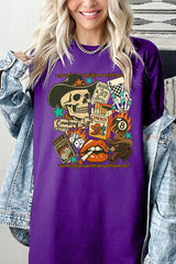 5000-E3096 Vintage Western Collage Graphic Heavy Cotton Tee $9