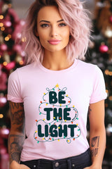 US3001-E3202 Be the Light Christmas Graphic Tee $12.5