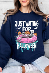 UL180P-E3138 Just Waiting For Halloween Graphic Plus Sweatshirt $25