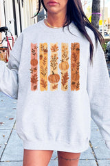 UL180P-E3110 Brushstroke Boho Fall Graphic Plus Sweatshirt $25