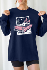 UL240-E3098 Play Something Country Graphic Long Sleeve Tee $13.75