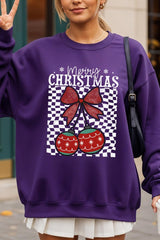 UL180P-E3196 Cherry Ornament Christmas Graphic Plus Sweatshirt $25