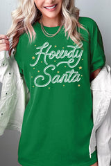 5000-E3199 Howdy Santa Graphic Heavy Cotton Tee $9
