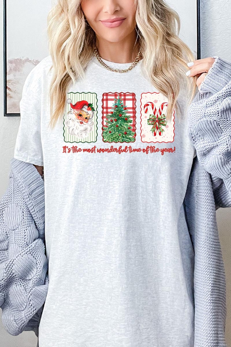 5000P-E3201 Most Wonderful Time Graphic Plus Heavy Cotton Tee $12.75