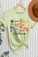 US3001-E3061CA California State Brushstroke Graphic Tee $12.5