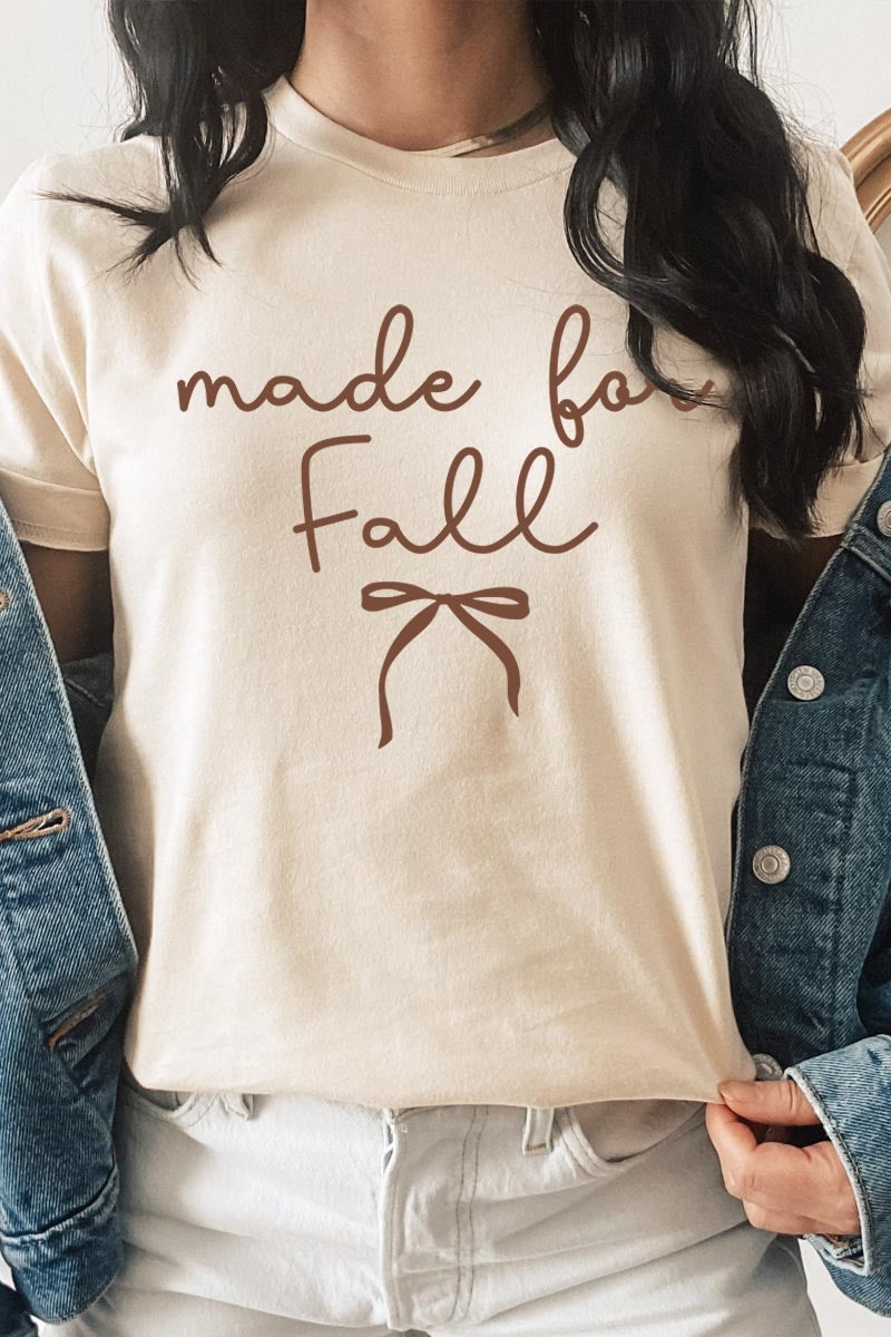 US3001P-E3151 Made For Fall Graphic Plus Tee $16
