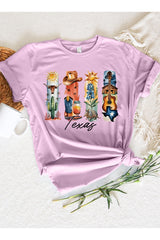 US3001P-E3061TX Texas State Brushstroke Graphic Plus Tee $16